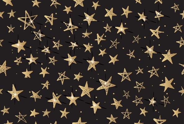 Stars set. Hand drawn doodle illustrations