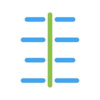 Unique Center Align Vector Icon