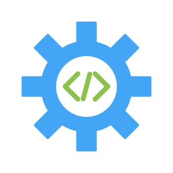 Unique Code Optimization Vector Icon