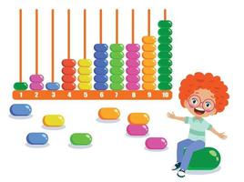 Abacus Toy For Kids Education vector