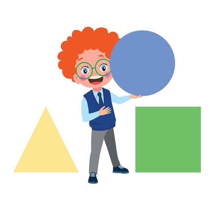 Funny Children Learning Basic Shapes