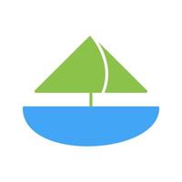 Small Yacht Vector Icon