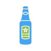 icono de vector de botella de cerveza