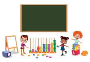 Abacus Toy For Kids Education vector