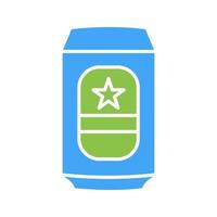 icono de vector de lata de cerveza