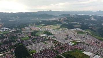 Aerial rotation view Bandar Tasik Mutiara, Tasek video