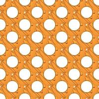 Pattern homemade cookie different taste in pastry biscuit vector