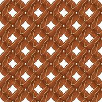 Pattern homemade cookie different taste in pastry biscuit vector