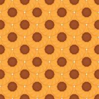 Pattern homemade cookie different taste in pastry biscuit vector