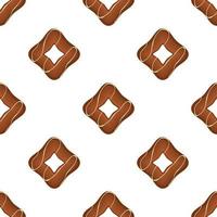 Pattern homemade cookie different taste in pastry biscuit vector