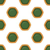 Pattern homemade cookie different taste in pastry biscuit vector
