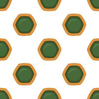 Pattern homemade cookie different taste in pastry biscuit vector