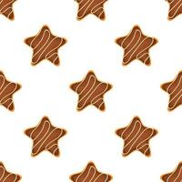 Pattern homemade cookie different taste in pastry biscuit vector