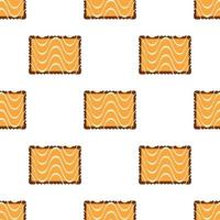 patrón de galletas caseras de diferentes sabores en galletas de pastelería vector