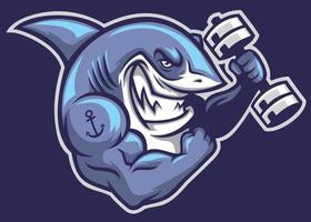 Blue Shark Mascot Illustration For Tshirt Design Royalty Free SVG,  Cliparts, Vectors, and Stock Illustration. Image 136596915.