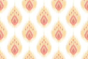 ikat étnico sin costura modelo decoración diseño. azteca tela alfombra boho mandalas textil fondo de pantalla. tribal nativo motivo adornos africano americano gente tradicional bordado vector antecedentes