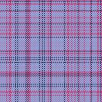 Fabric tartan pattern. Seamless textile plaid. Background texture vector check.