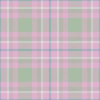 Plaid seamless pattern in pink. Check fabric texture. Vector textile print.