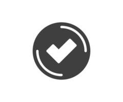 Good icon vector. Business success sign. Best quality symbol of correct, verified, certificate, approval, accepted, confirm, check mark. vector