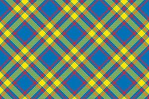 Tartan plaid background, diagonal check seamless pattern. Vector fabric texture for textile print, wrapping paper, gift card, wallpaper.