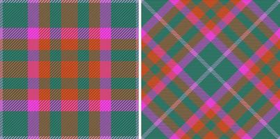 Vector fabric tartan. Texture textile pattern. Check background seamless plaid.