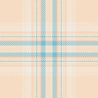 Plaid check pattern. Seamless fabric texture. Tartan textile print. vector