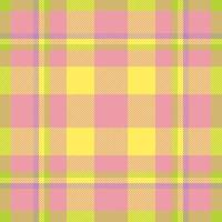 Plaid check pattern. Seamless fabric texture. Tartan textile print. vector