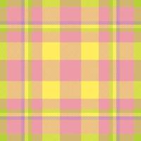 Plaid check pattern. Seamless fabric texture. Tartan textile print. vector