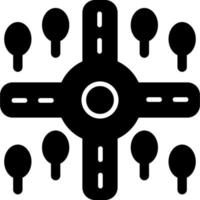 Crossroad Vector Icon