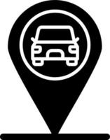 Car Location Vector Icon