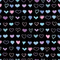 Seamless pattern with hearts. Pattern for textile, kisds clothes, wrapping paper, T-shirts, web. vector