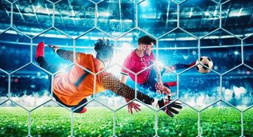 Online bet and analytics and statistics for soccer match photo