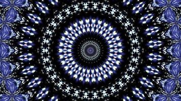 Circular fractal blinking kaleidoscopic animation background video
