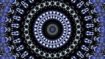 Circular fractal blinking kaleidoscopic animation background video