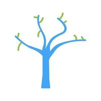 Tree with no Leaves Vector Icon