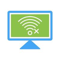 Disconnected Network Vector Icon