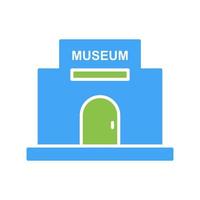 icono de vector de edificio de museo