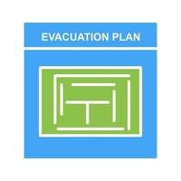 Evacuation Plan Vector Icon