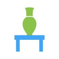 Vase Exhibit Vector Icon