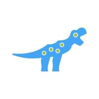 icono de vector de dinosaurio