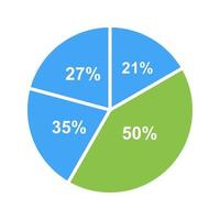 Pie Chart Vector Icon