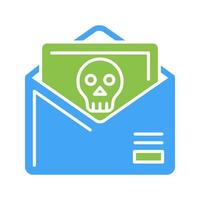 icono de vector de correo no deseado