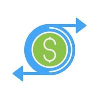 Money Flow Vector Icon