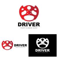 Car Steering Logo, Driver Vector, Transport Vehicle Design, Repair, Maintenance, Car Garage vector