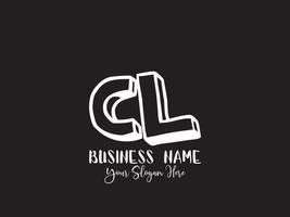 Unique Cl lc Logo Icon, Creative Cl Letter Logo vector