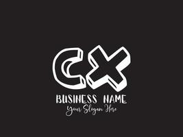 Unique Cx xc Logo Icon, Creative CX Letter Logo vector