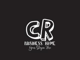 Unique Cr rc Logo Icon, Creative CR Letter Logo vector