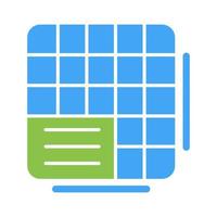 Table Data Vector Icon