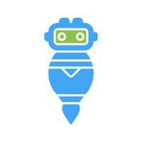 icono de vector de robot