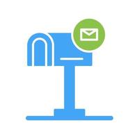 icono de vector de caja de correo